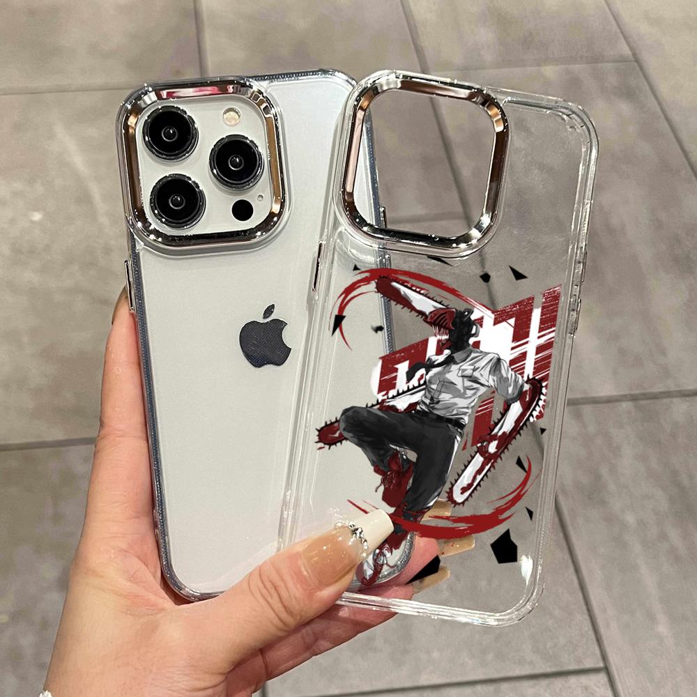 Phone Cases Unique - XAXC HD C-Chainsaw-manS Denji MAKIMA Transparent