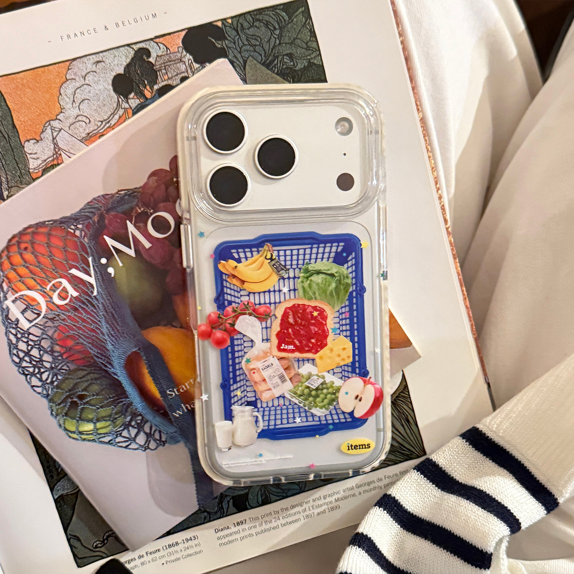 Phone Cases Unique - Korean Supermarket Shopping Basket Pattern Phone