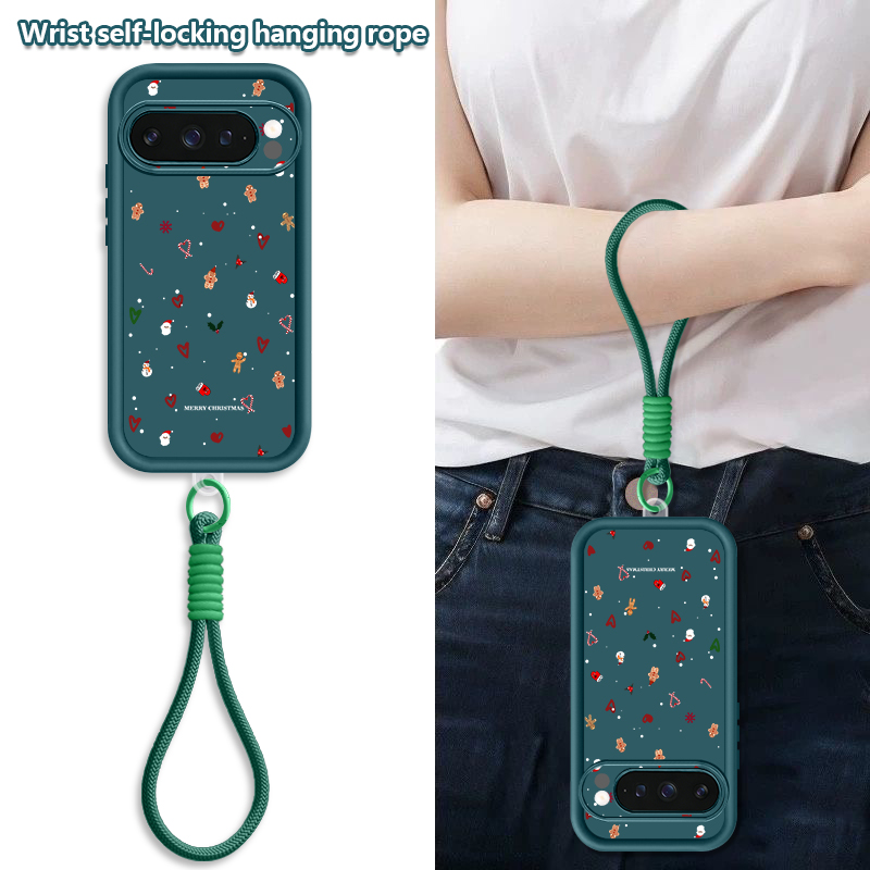 Phone Cases Pixel 9A - Christmas Heart Pattern Phone Case For