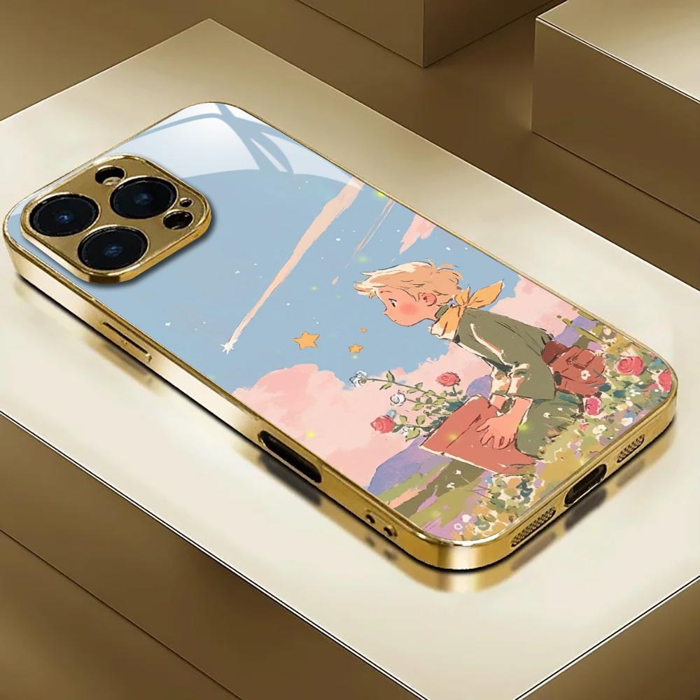 Phone Cases For Iphone 16 - INS Mirror Rose Little Prince Phone