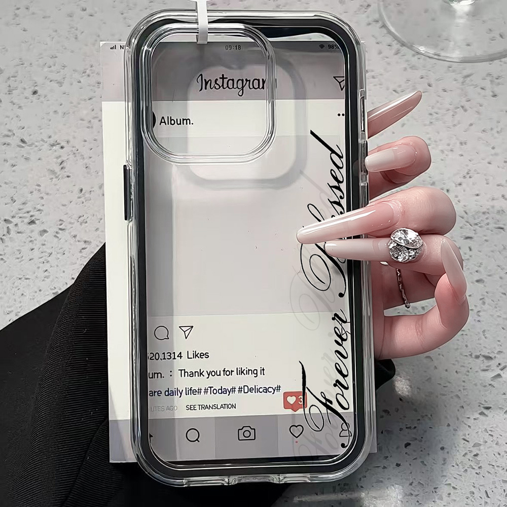 Phone Cases Unique - Forever Blessed Simple Clear Phone Case