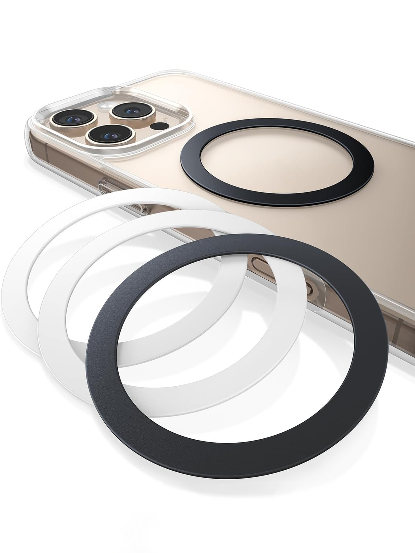 Phone Cases Android - Strong Magnetic Rings 4-Pack - Compatible