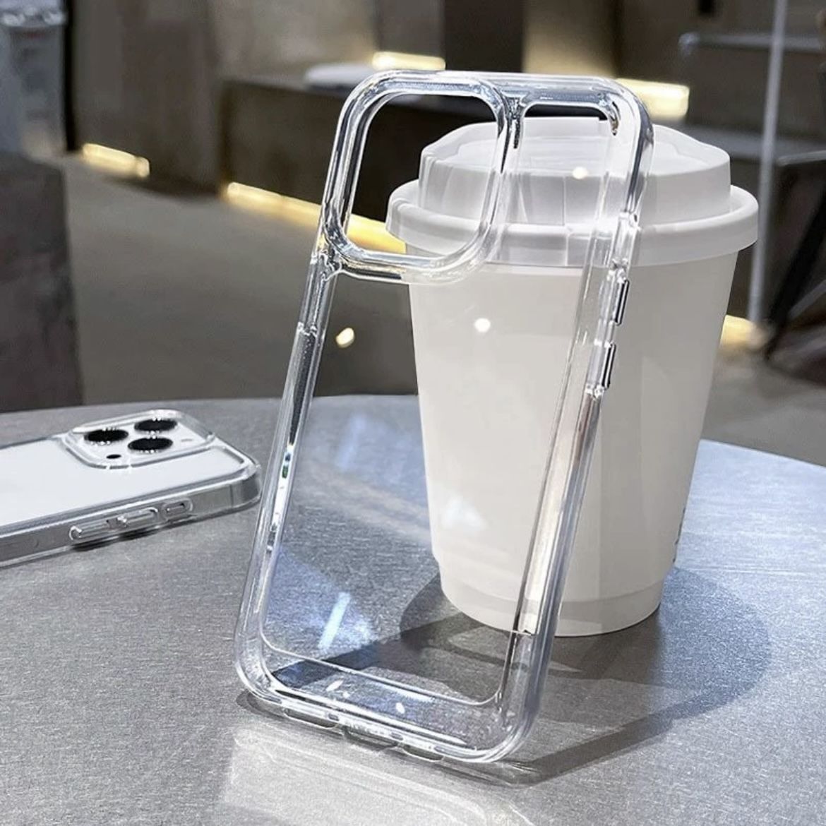 Phone Cases Unique - Premium Minimalist Transparent Big Hole Phone