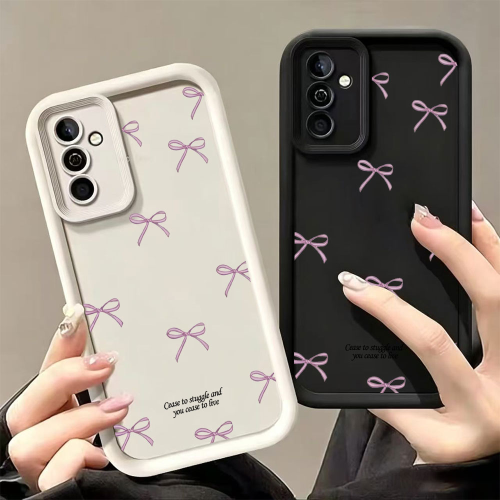 Phone Cases Galaxy S26 Ultra - Pink Bow Print Soft TPU Phone