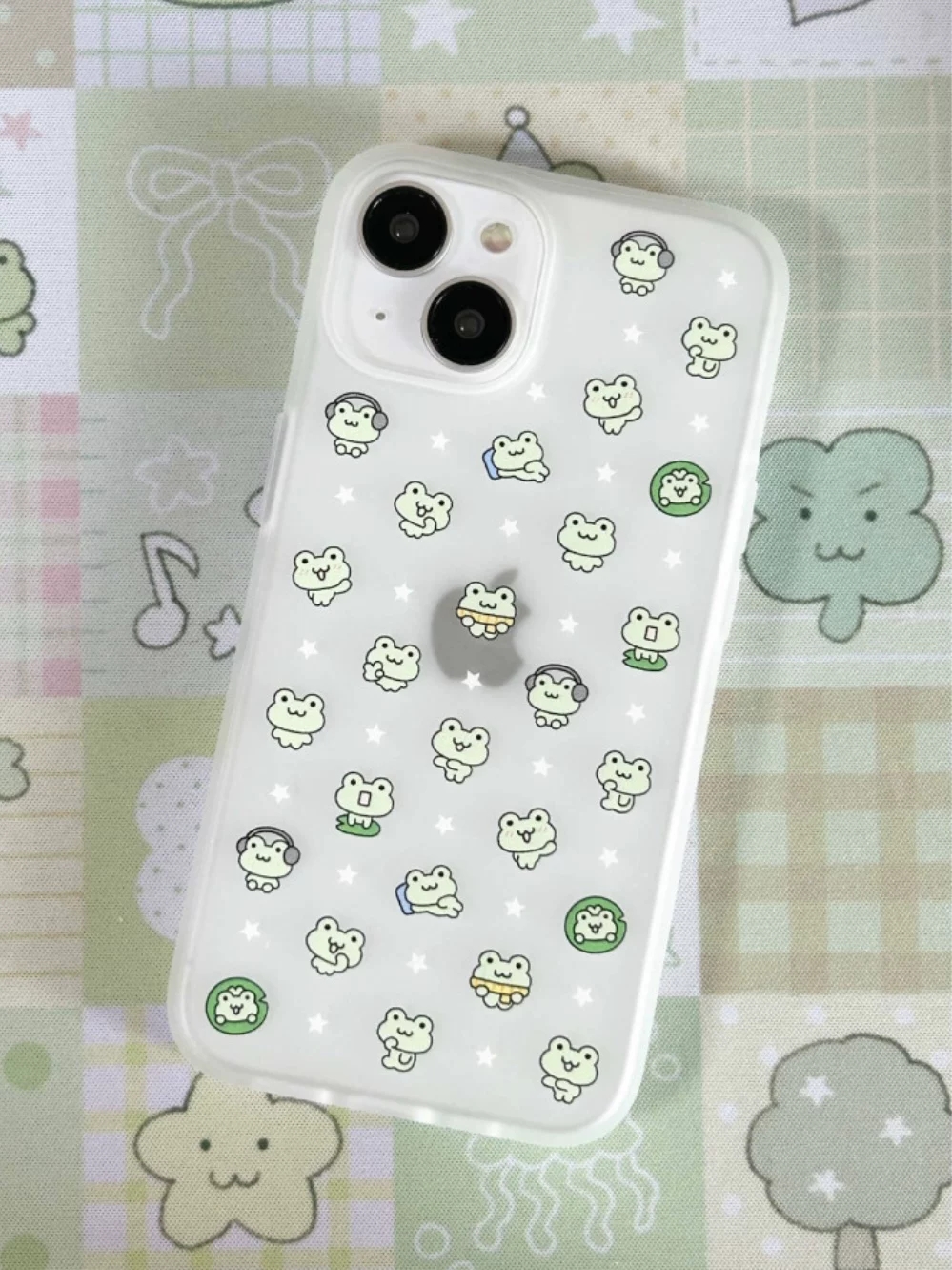 Phone Cases Otterbox - Full Screen Little Frog Stars Kawaii