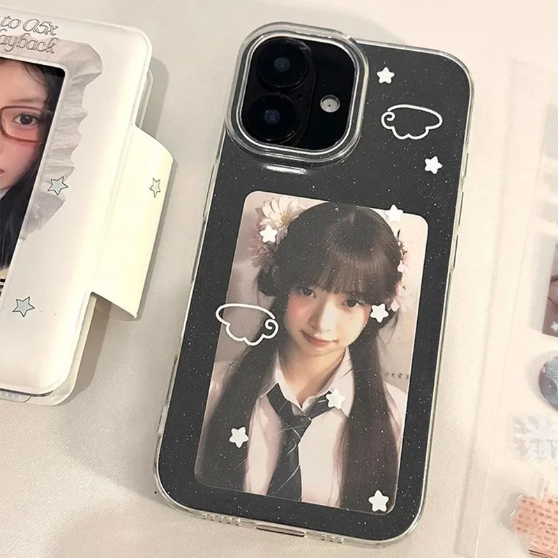 Phone Cases Otterbox - Korean INS Cute White Star Wings