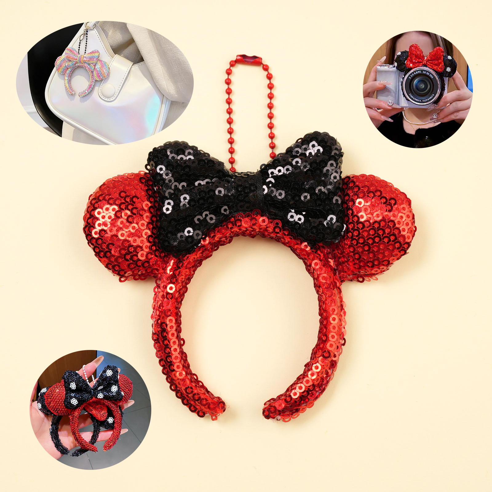 Phone Cases Disney - 1/3pcs Cute Mickey Mouse Ear Headband