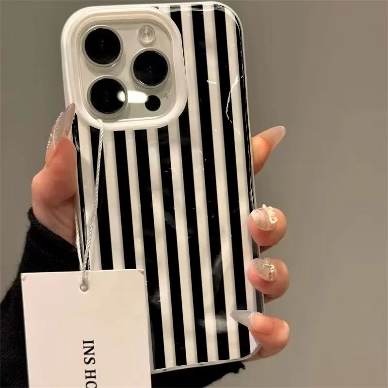 Phone Cases Unique - Solid Color Simple Striped Phone Case