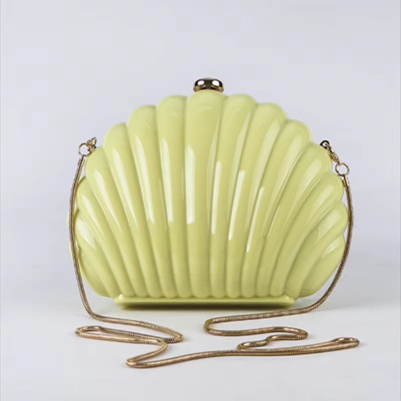 Phone Cases Yellow - Lady Mini Shell Bag Acrylic High