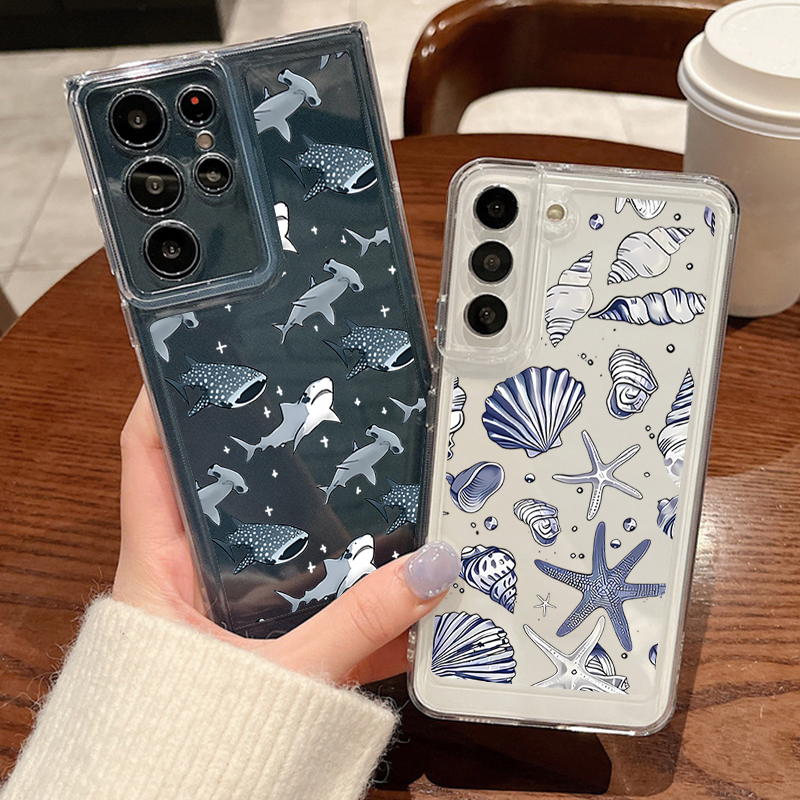 Phone Cases Galaxy A17 - Shell Shark Silicone Phone Case For