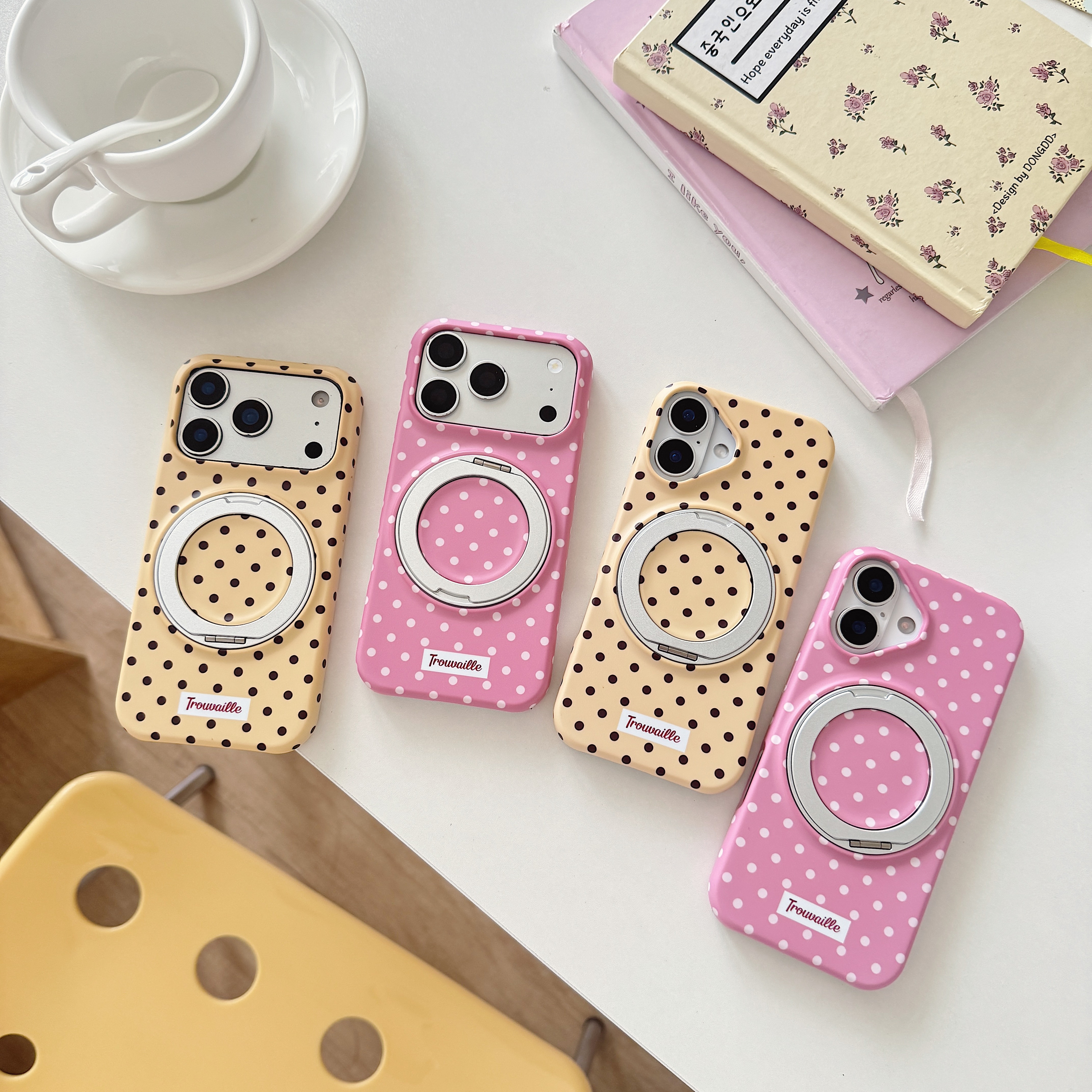 Phone Cases Yellow - Simple Classic Polka Dot Pattern Yellow