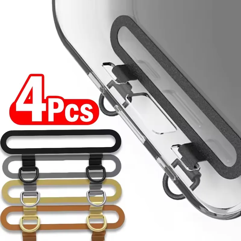 Phone Cases Metal - 4/1Pcs Ultra Thin Metal Lanyard Patch