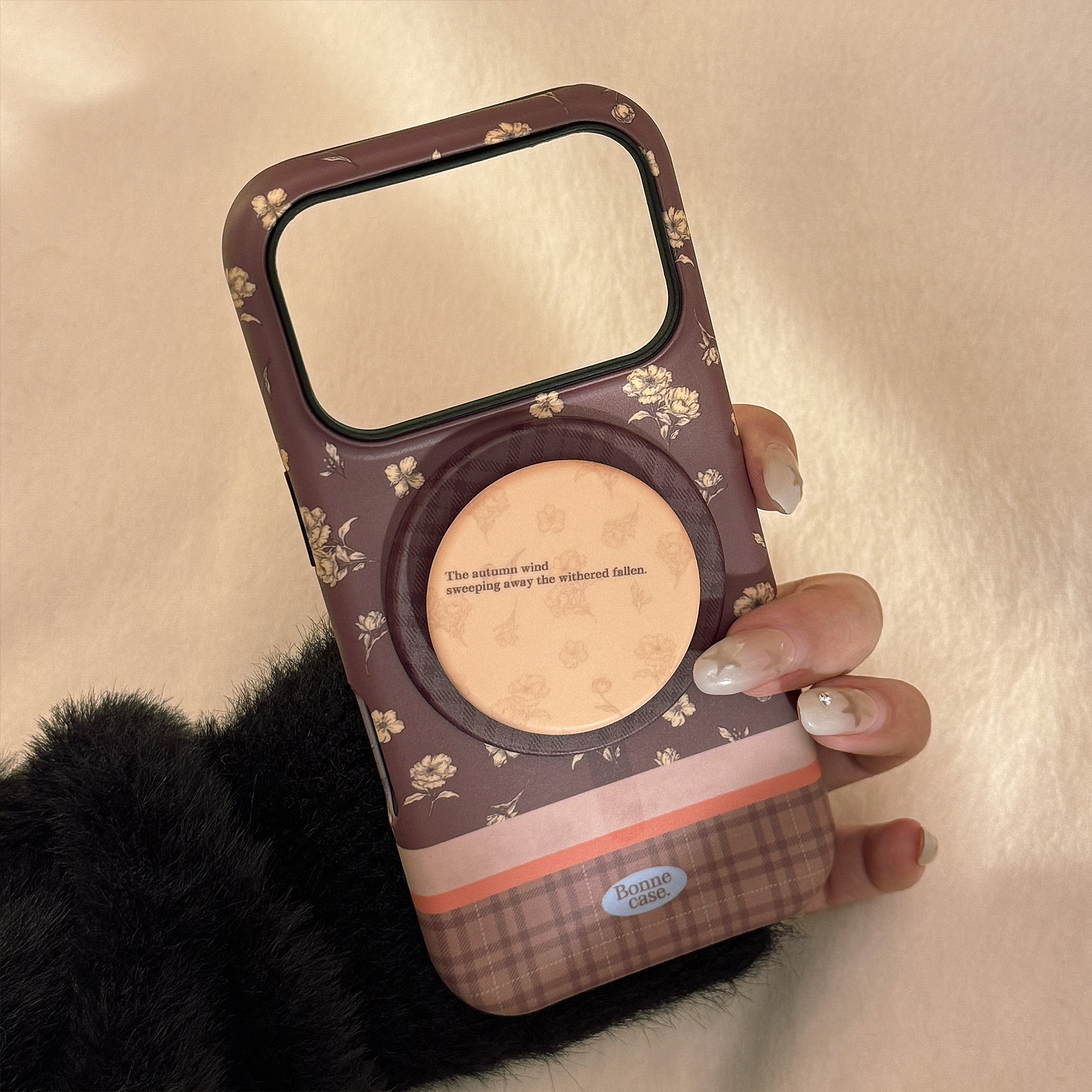 Phone Cases Yellow - Korean Yellow Flowers Magnetic Bracket Phone