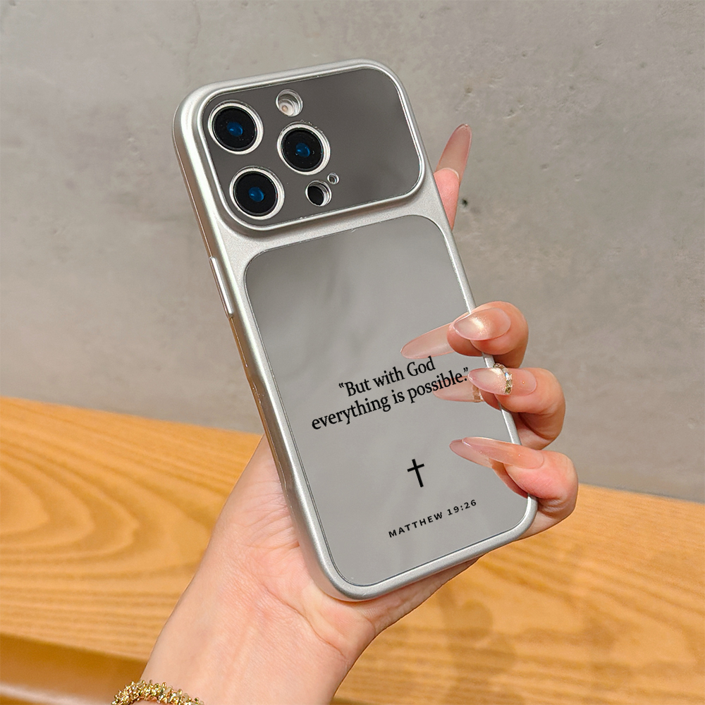 Phone Cases Unique - Christian Bible Verse Makeup Mirror Phone