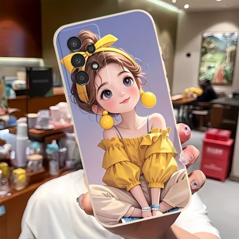 Phone Cases Galaxy S23 - Cute Cartoon Girl Pattern Design Phone