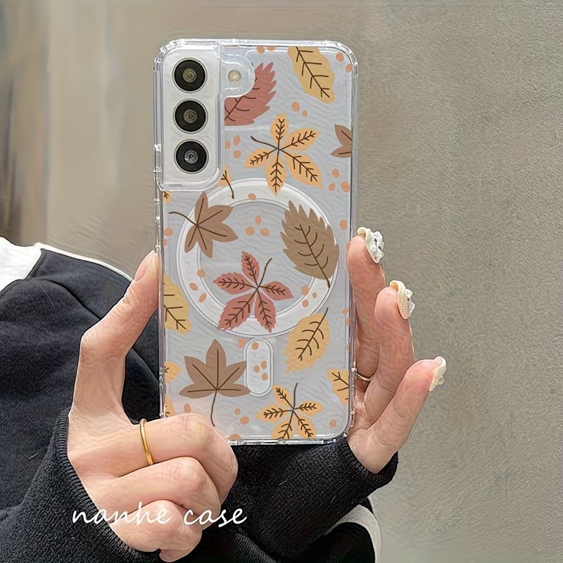 Maple Leaf Pattern Phone Case  - Phone Cases Magnetic recensione e prezzo