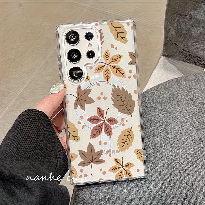 Maple Leaf Pattern Phone Case  - Phone Cases Magnetic recensione e prezzo