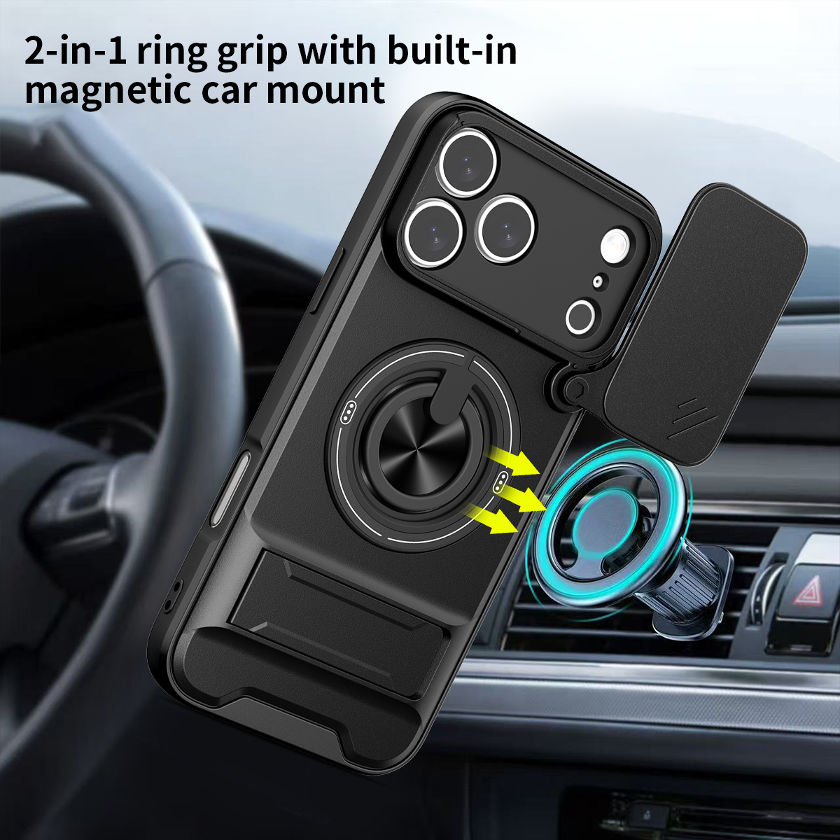 Magnetic Phone Case for IPhone - Camera Lens Protector recensione e prezzo