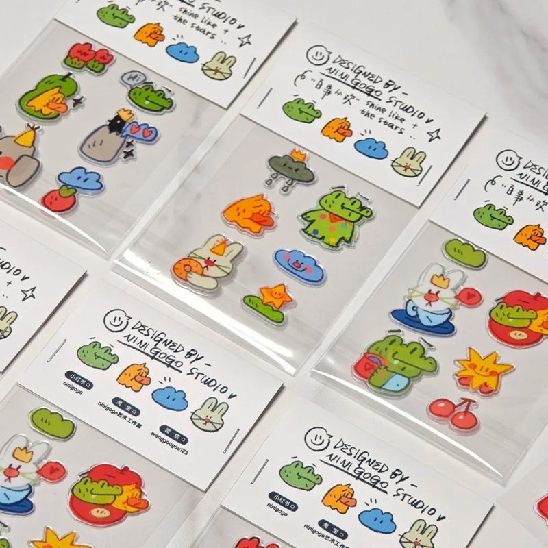 Puffy Jelly Stickers Cute Frog - Phone Cases Yellow recensione e prezzo