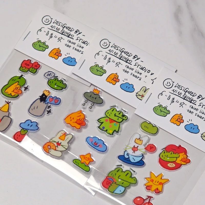 Puffy Jelly Stickers Cute Frog - Phone Cases Yellow recensione e prezzo