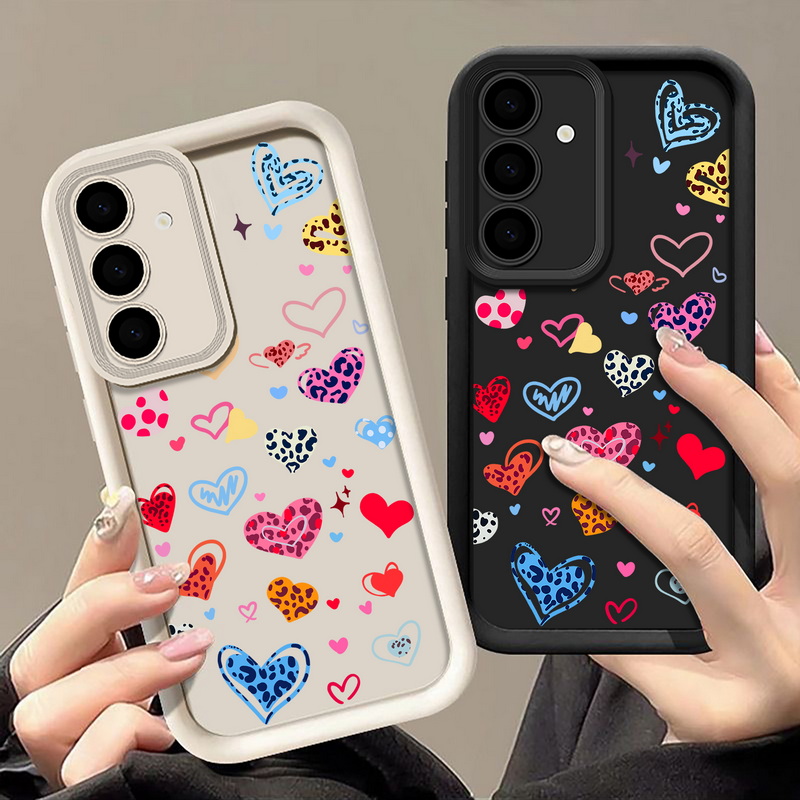 Colorful Heart Pattern Phone C - Phone Cases Galaxy A17 recensione e prezzo