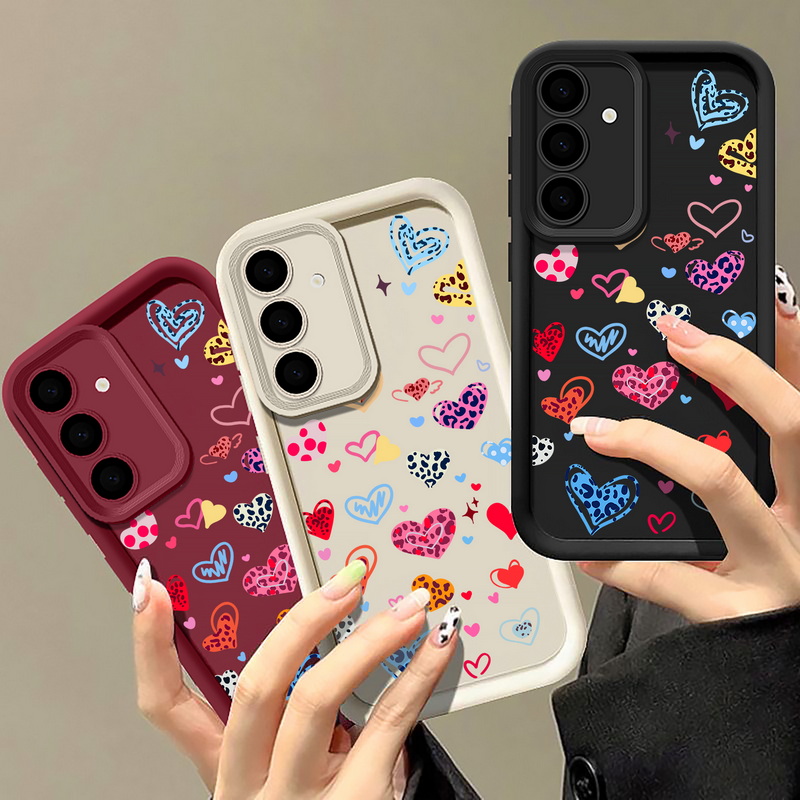 Colorful Heart Pattern Phone C - Phone Cases Galaxy A17 recensione e prezzo