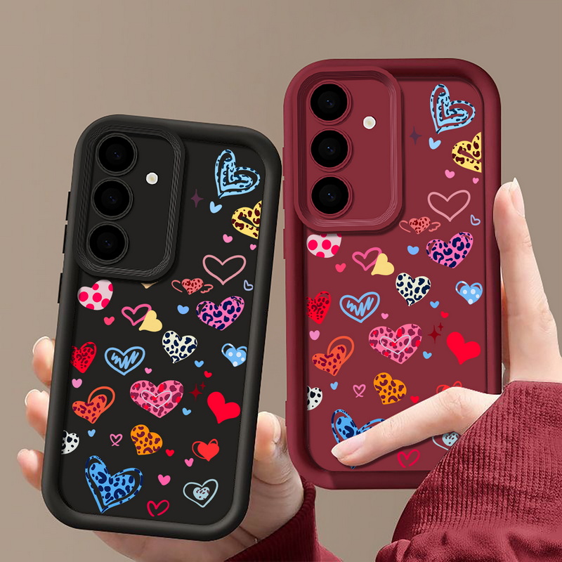 Colorful Heart Pattern Phone C - Phone Cases Galaxy A17 recensione e prezzo