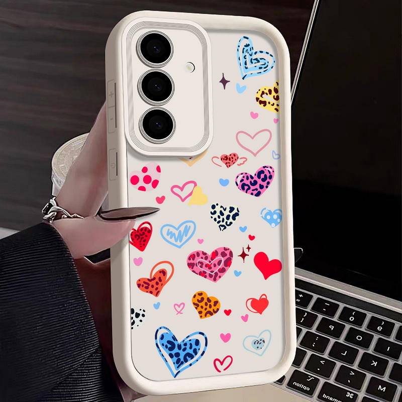 Colorful Heart Pattern Phone C - Phone Cases Galaxy A17 recensione e prezzo