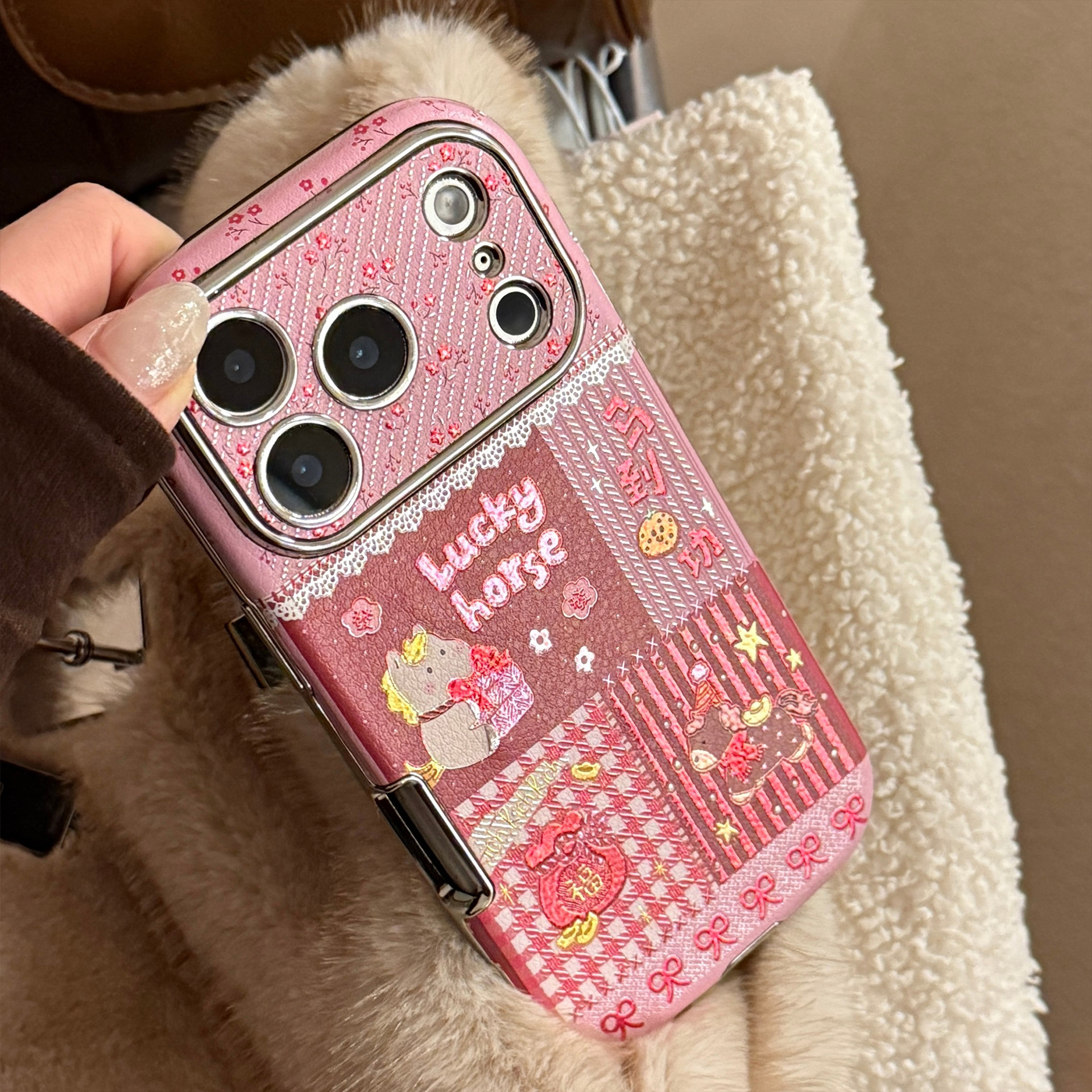 Korean Cartoon Horse Splicing  - Phone Cases Horse recensione e prezzo