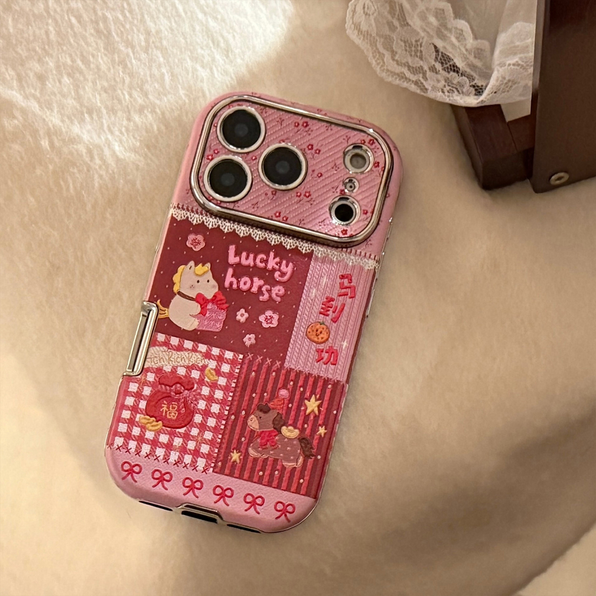 Korean Cartoon Horse Splicing  - Phone Cases Horse recensione e prezzo