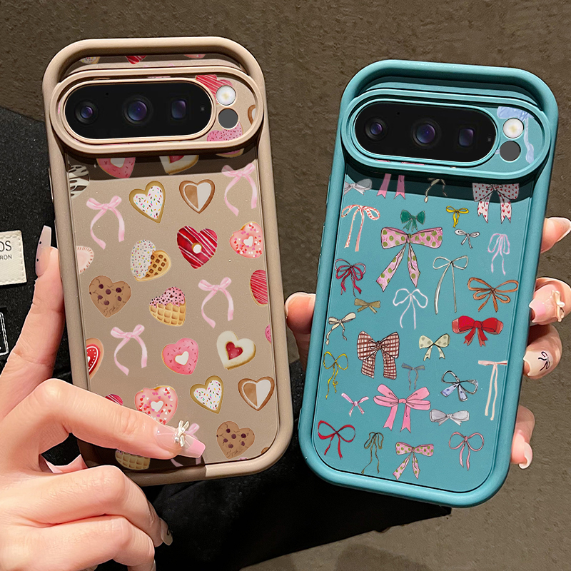 Love Hearts Bow Pattern Phone  - Phone Cases Pixel 9A recensione e prezzo