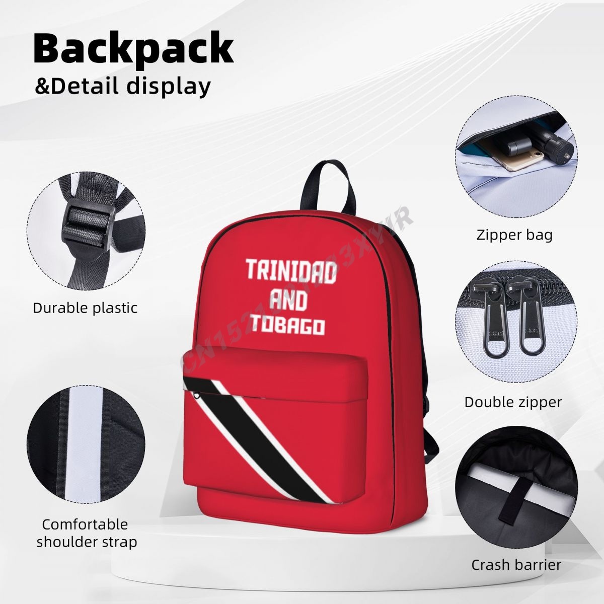 Unisex Backpack Trinidad And T - Phone Cases Trinidad recensione e prezzo