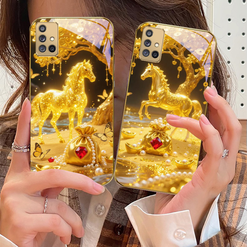 The Golden Fighting Horse For  - Phone Cases Horse recensione e prezzo