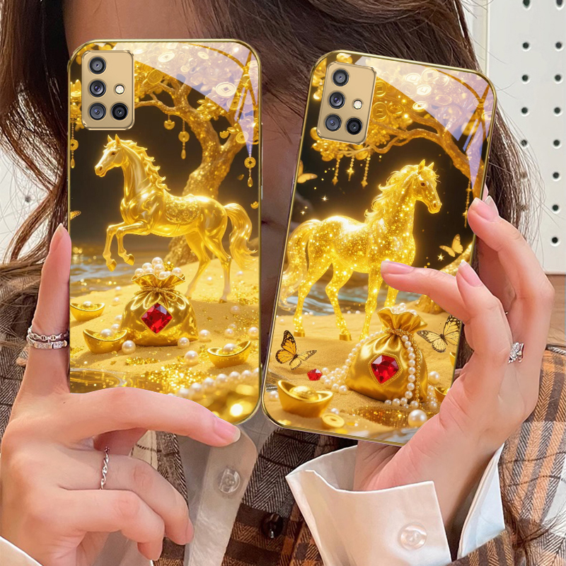 The Golden Fighting Horse For  - Phone Cases Horse recensione e prezzo