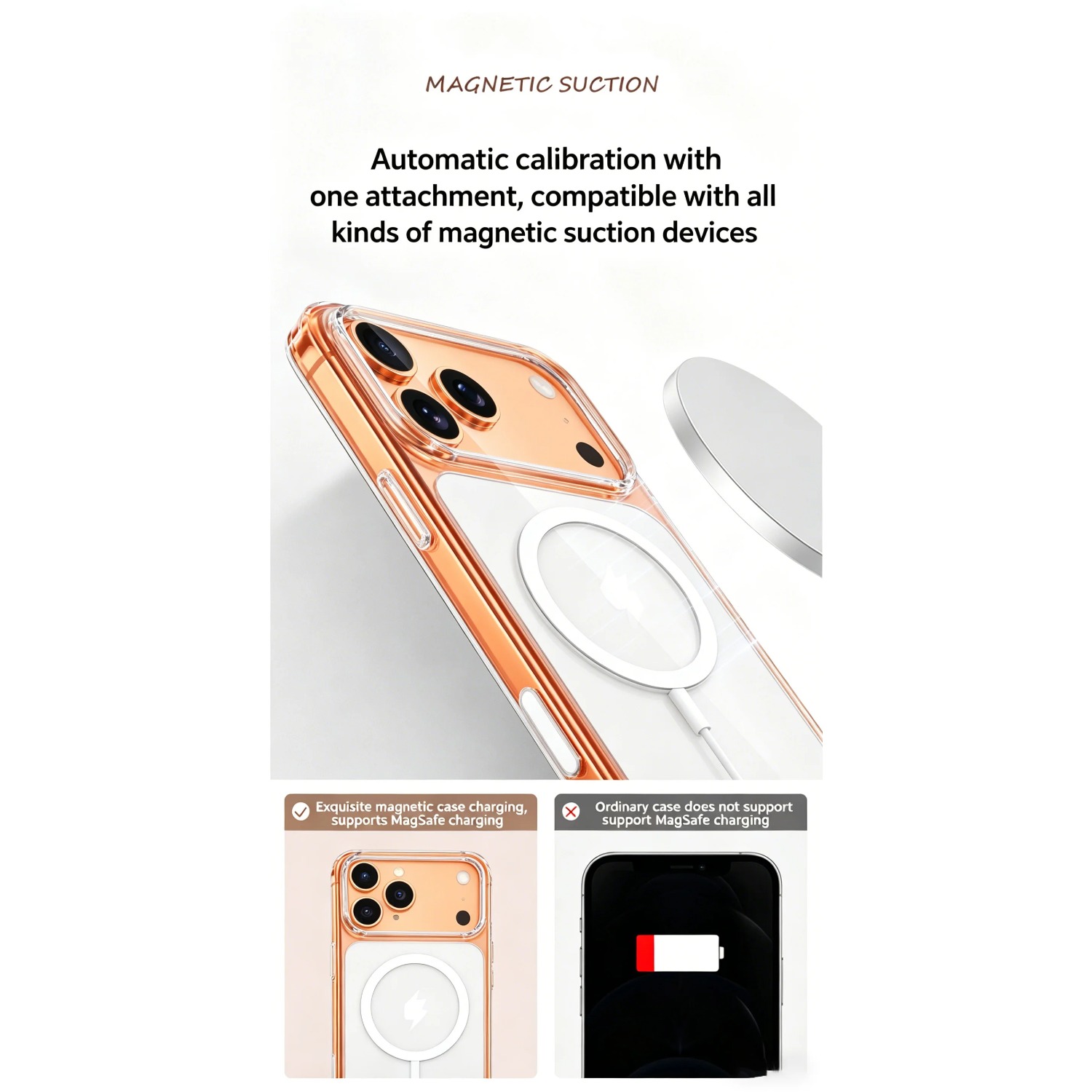 Magnetic Clear Case for iPhone - Phone Cases Yellow recensione e prezzo