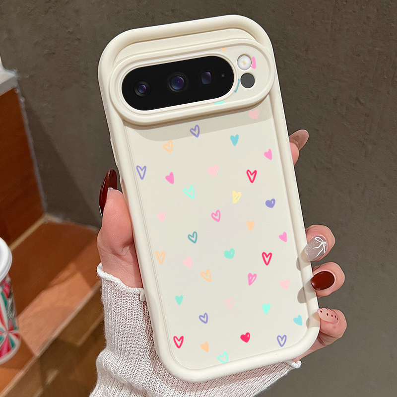 Colorful Little Hearts Soft Ca - Phone Cases Pixel 9A recensione e prezzo