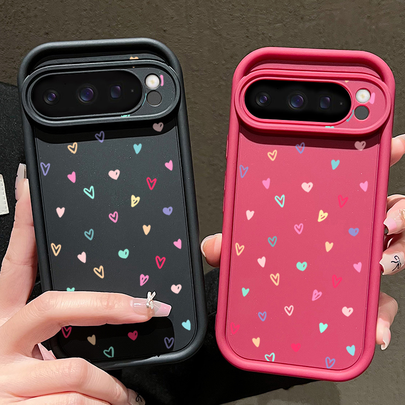 Colorful Little Hearts Soft Ca - Phone Cases Pixel 9A recensione e prezzo