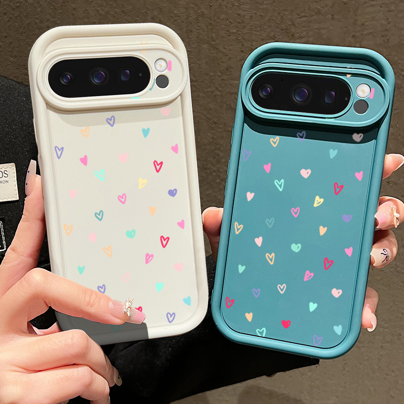 Colorful Little Hearts Soft Ca - Phone Cases Pixel 9A recensione e prezzo