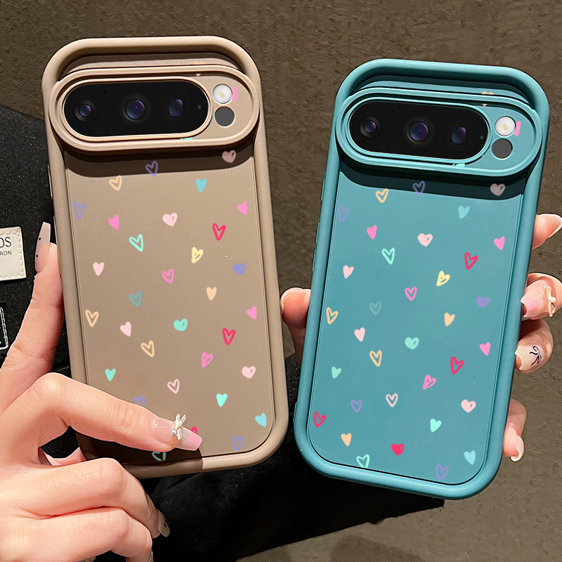 Colorful Little Hearts Soft Ca - Phone Cases Pixel 9A recensione e prezzo