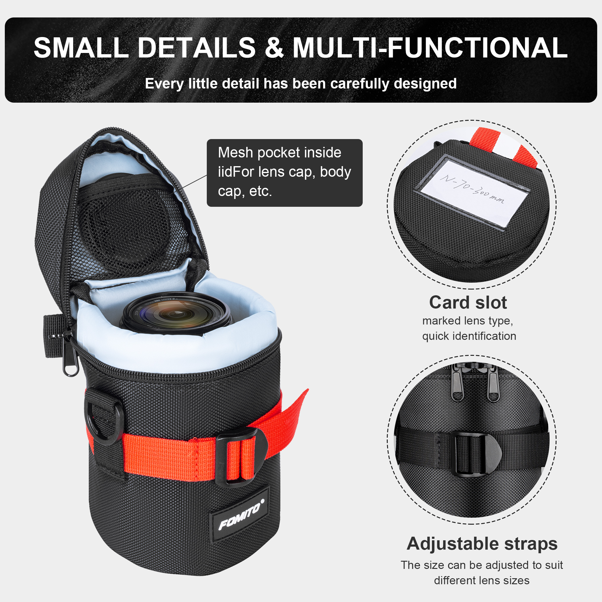 FOMITO Camera Lens Bag Waterpr - Camera Lens Protector recensione e prezzo