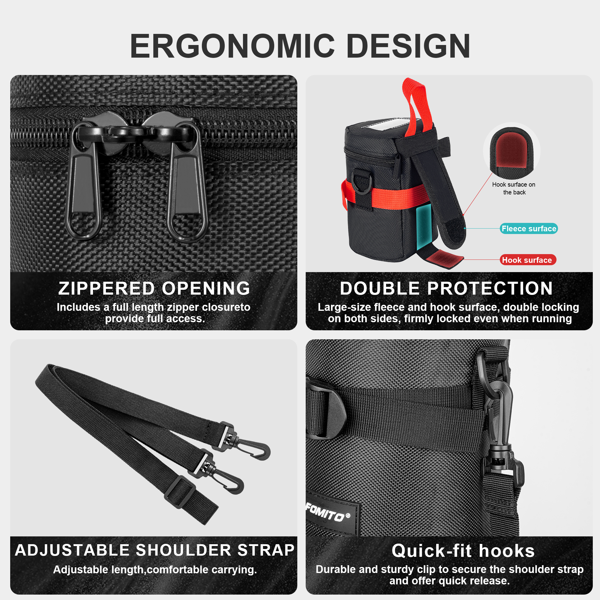 FOMITO Camera Lens Bag Waterpr - Camera Lens Protector recensione e prezzo
