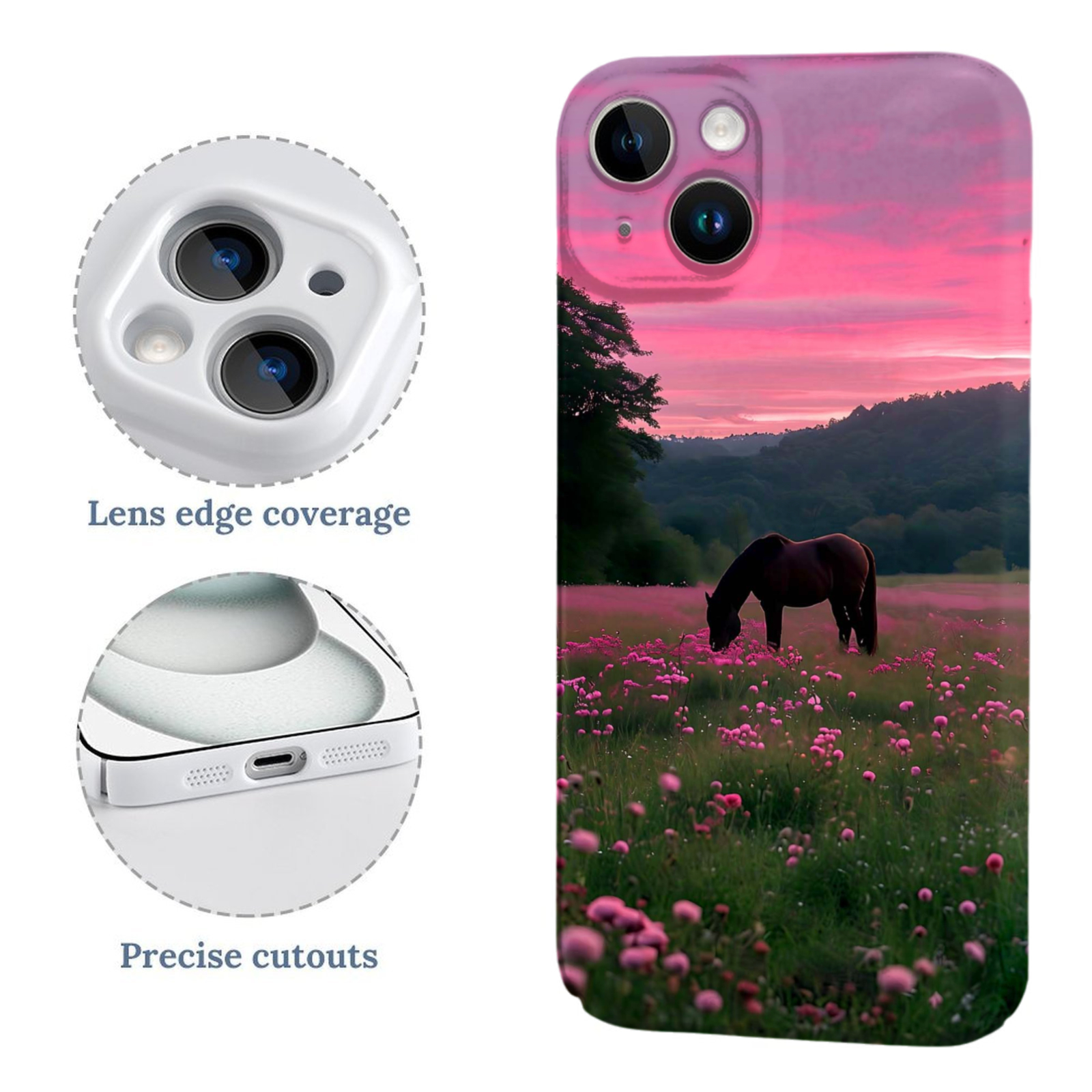 Horse In Flower Field, Phone C - Phone Cases Horse recensione e prezzo