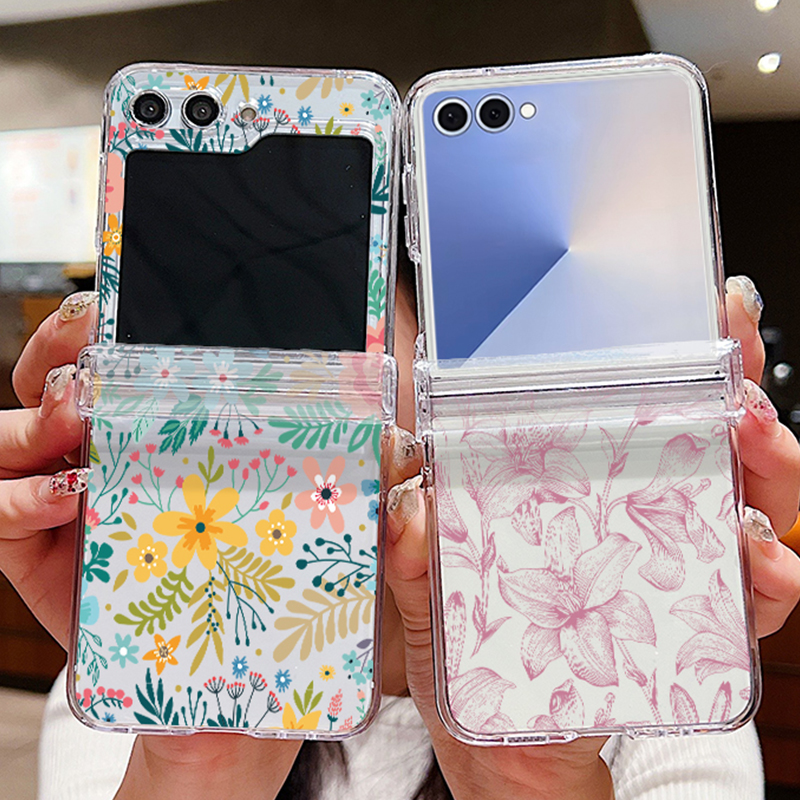 Colored Flowers Print Phone Ca - Phone Cases Z Flip 5 recensione e prezzo