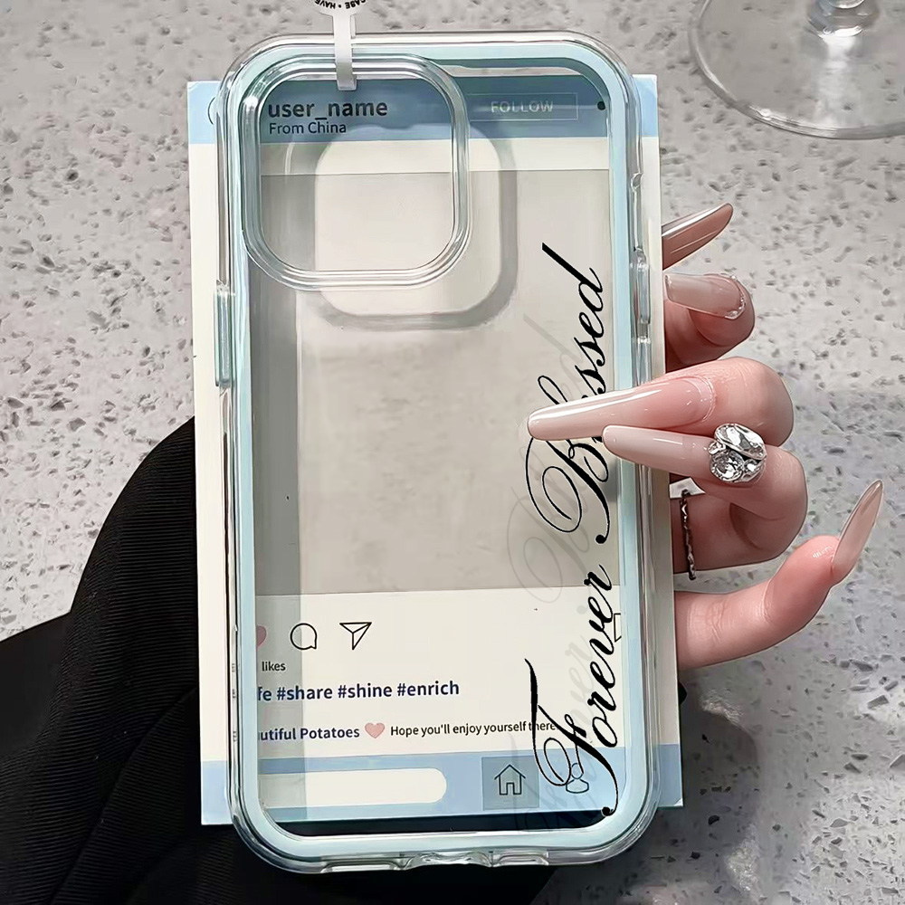 Forever Blessed Simple Clear P - Phone Cases Unique recensione e prezzo