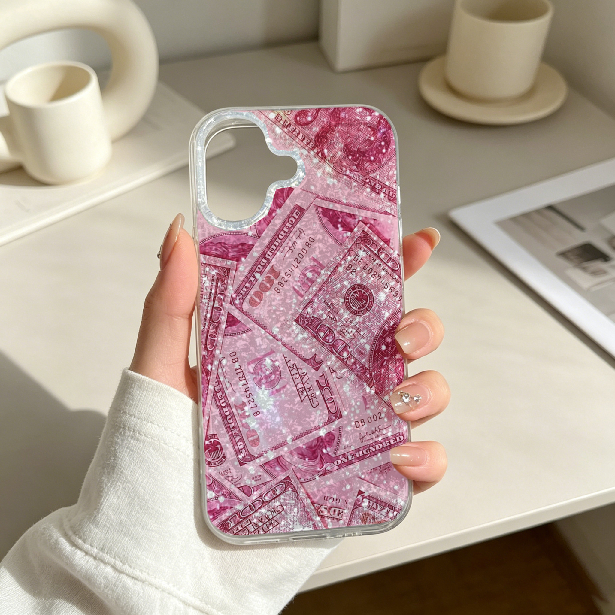 Crystal Clear IMD Glitter Phon - Phone Cases Yellow recensione e prezzo