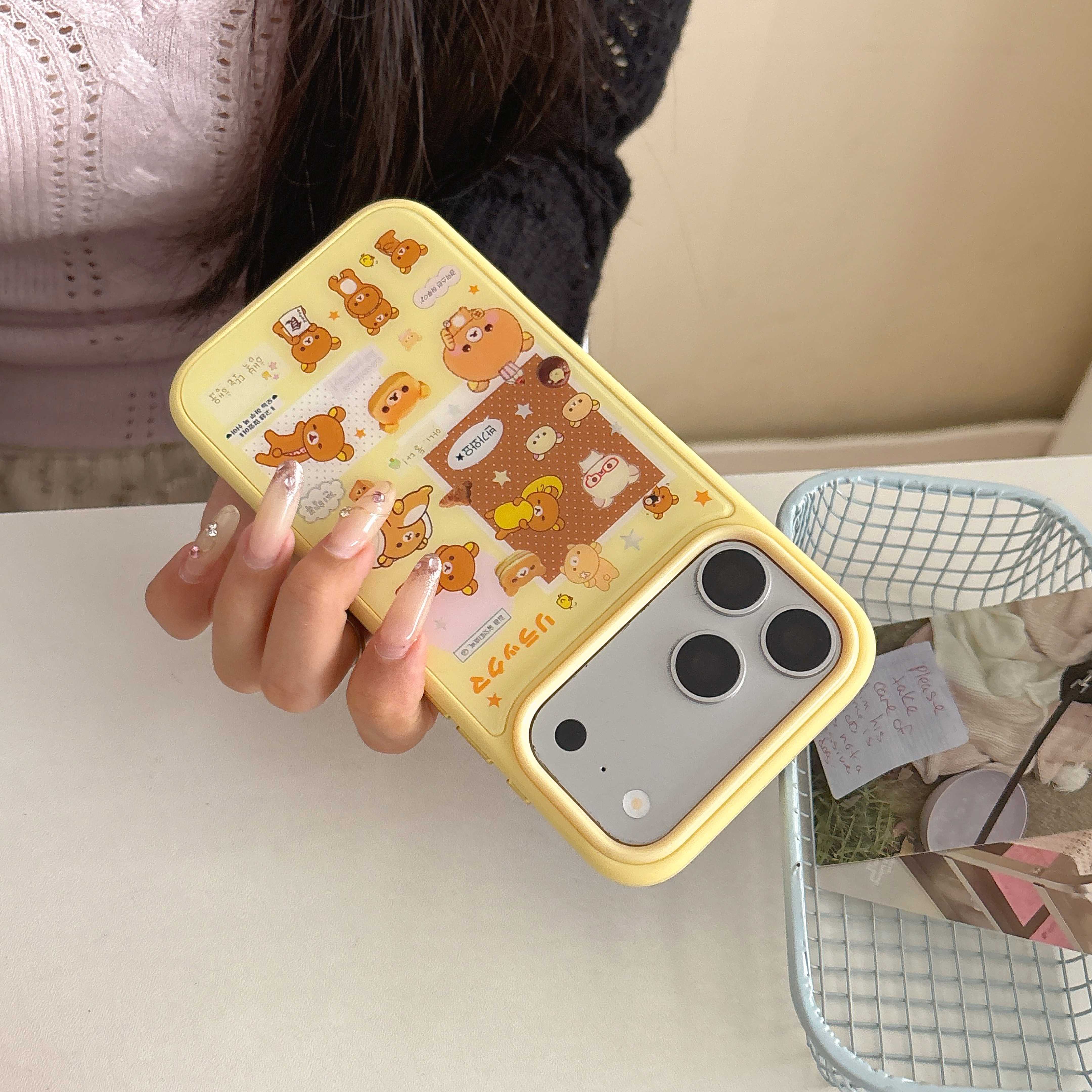 Cute Rilakkuma Sticker Print P - Phone Cases Yellow recensione e prezzo