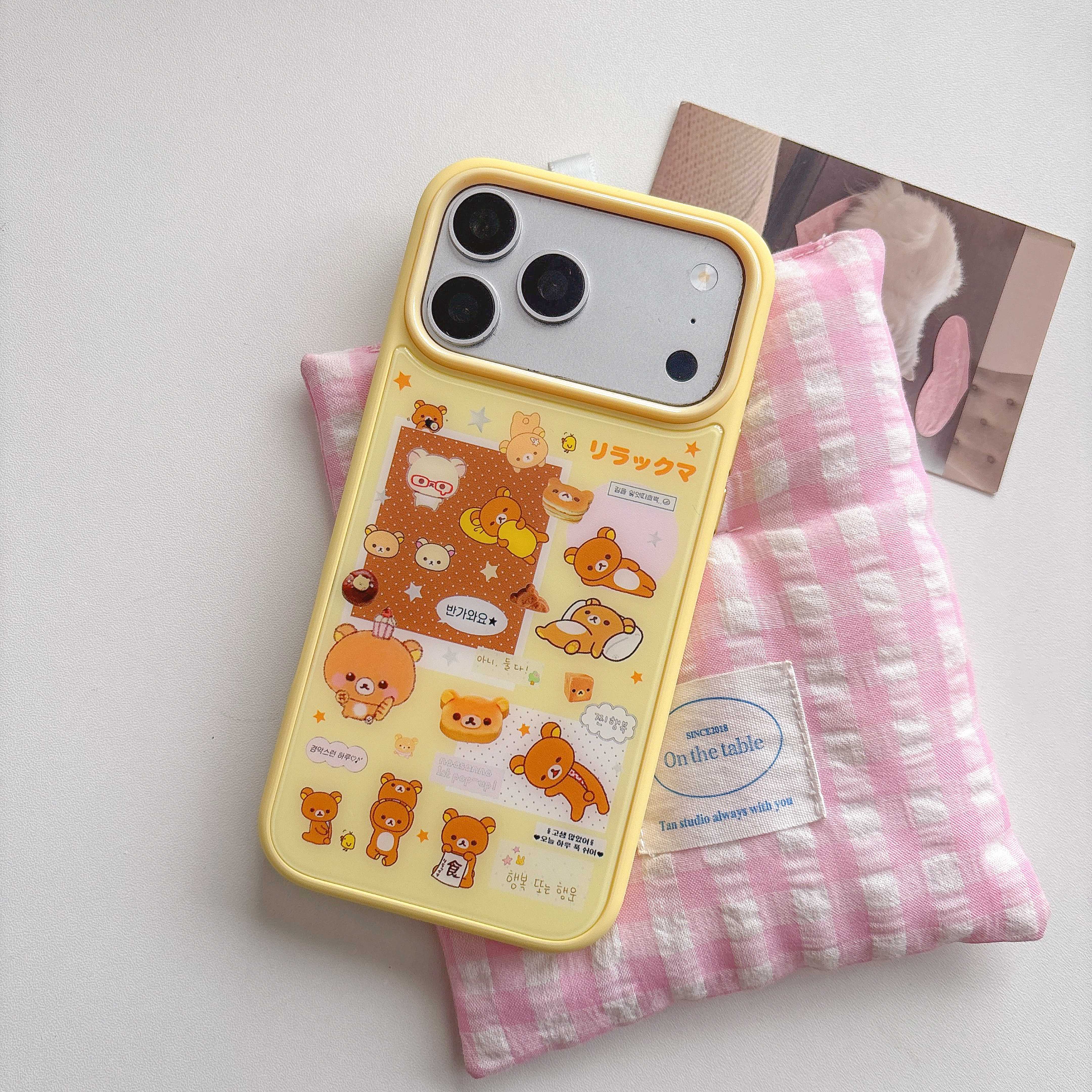 Cute Rilakkuma Sticker Print P - Phone Cases Yellow recensione e prezzo