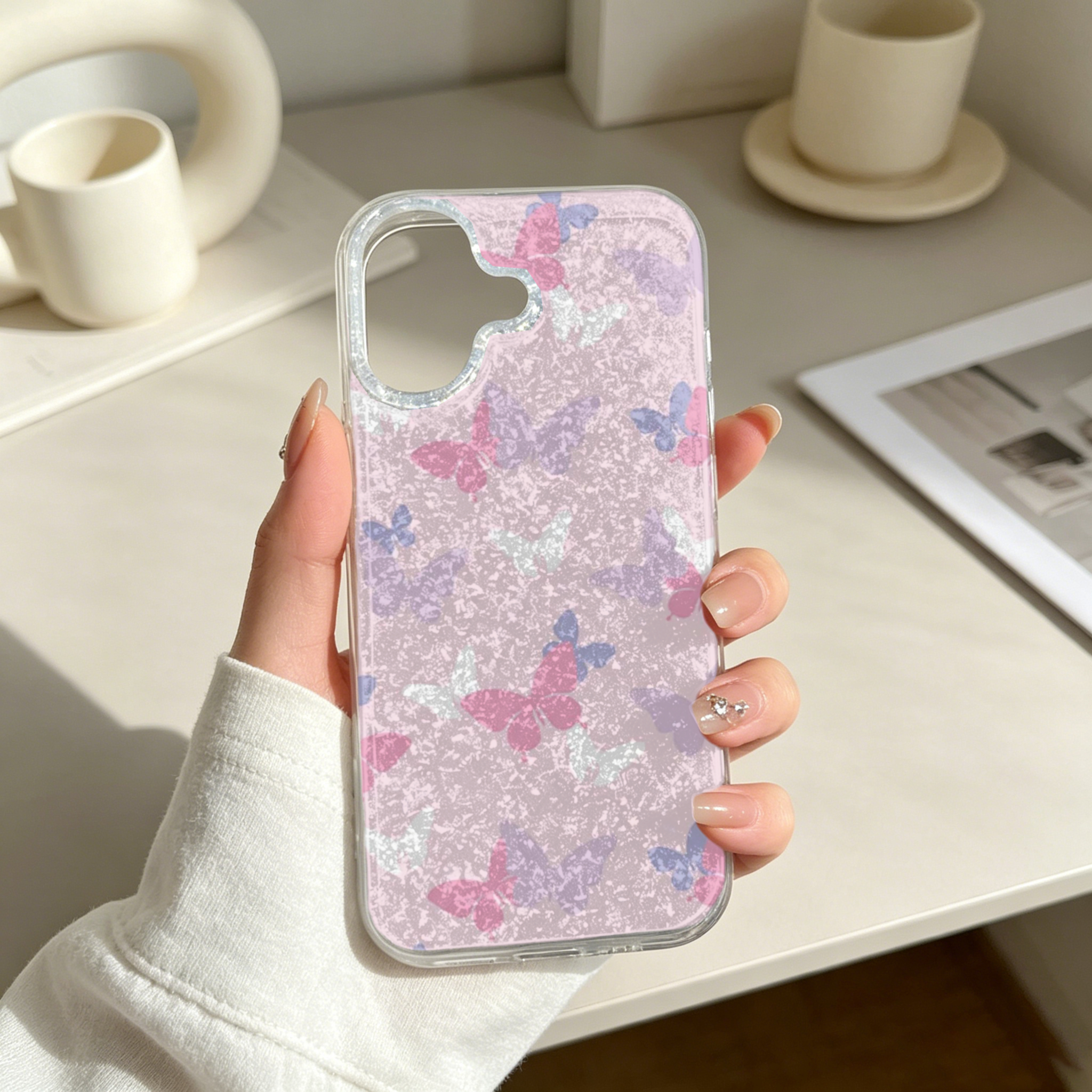 Crystal Clear IMD Glitter Phon - Phone Cases Yellow recensione e prezzo