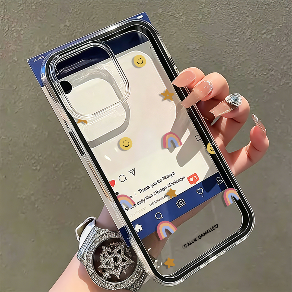 Cute Rainbow Clear Phone Case  - Phone Cases Otterbox recensione e prezzo