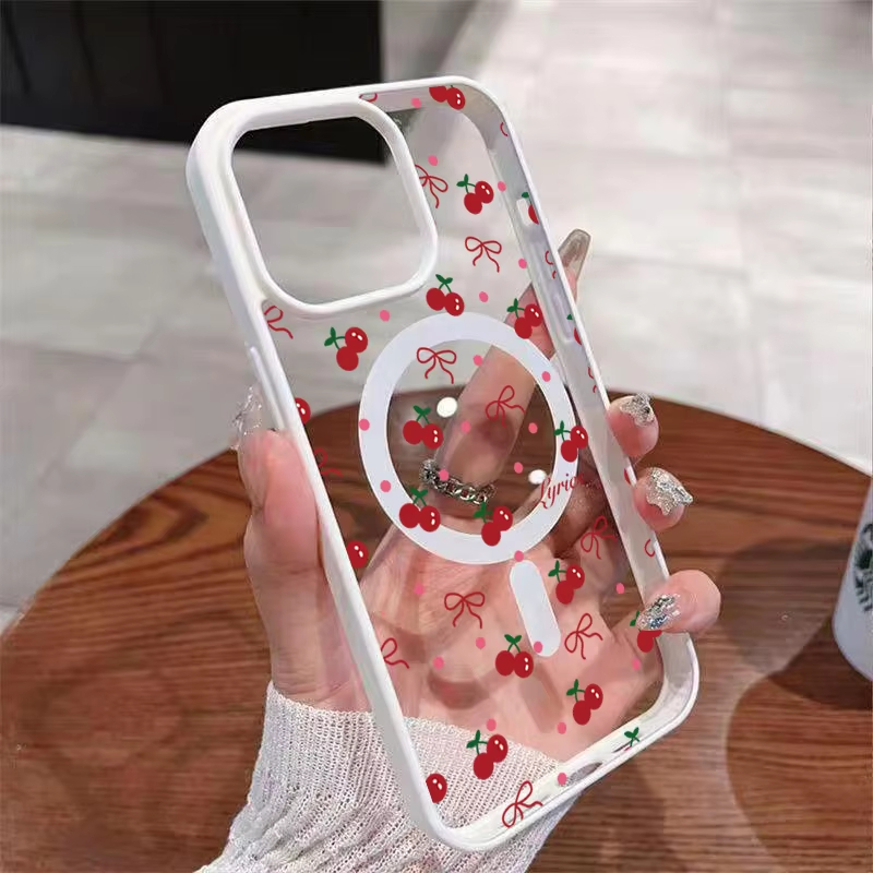 Red Cherry Printed Magnetic Ph - Phone Cases Otterbox recensione e prezzo